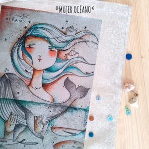 Tote bag/bolsita de Mujer Océano