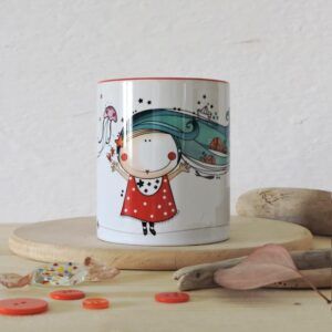 Taza/Mug Pelitos azules