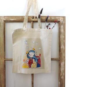 Tote Bag/ Bolsa tela Grullas voladoras
